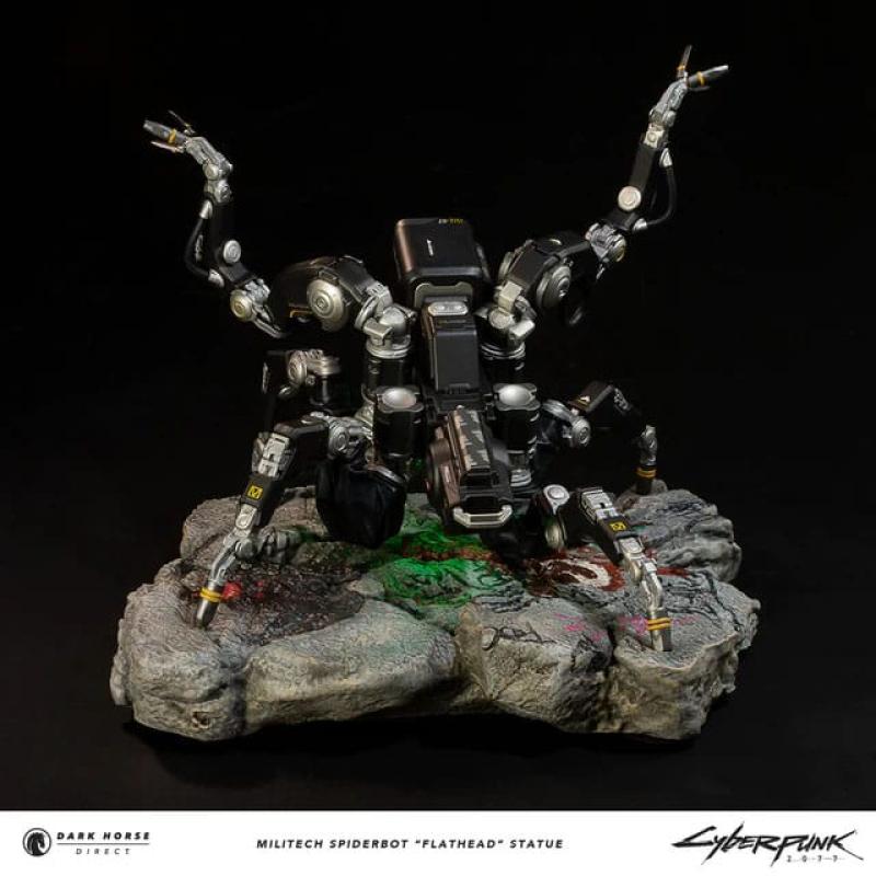 Cyberpunk 2077 Statue Militech Spiderbot "Flathead" 25 cm