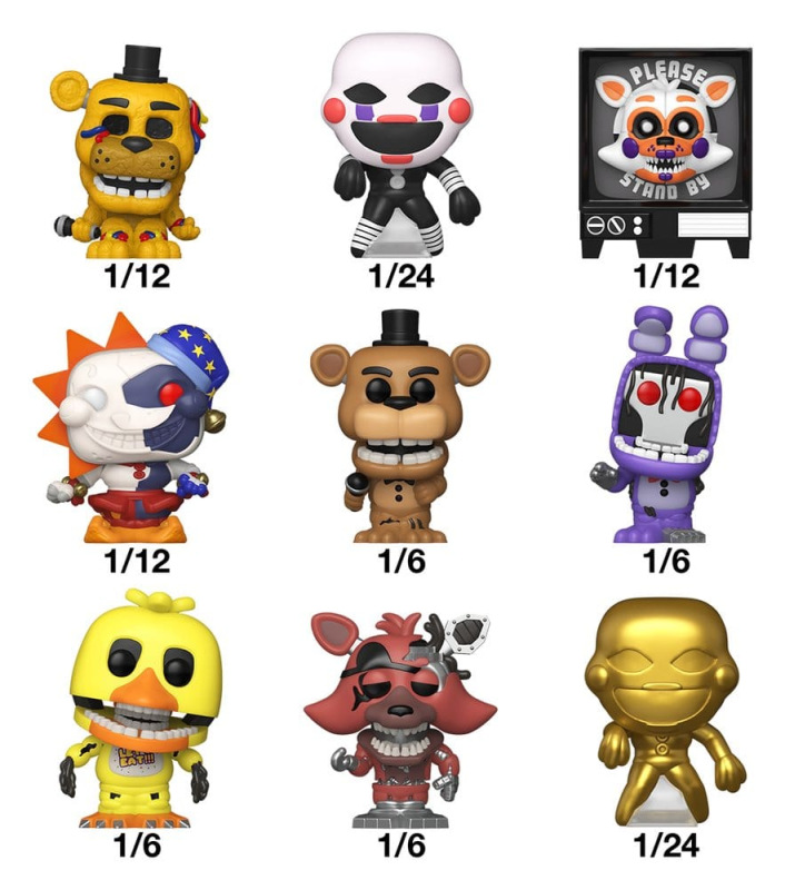 Five Nights at Freddy's Bitty POP! Singles Assortment (24) 2 cm 1
