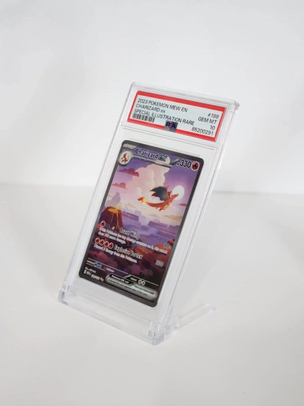 Evoretro Display Stands 5-Pack for Graded Cards Slabs Transparent 3