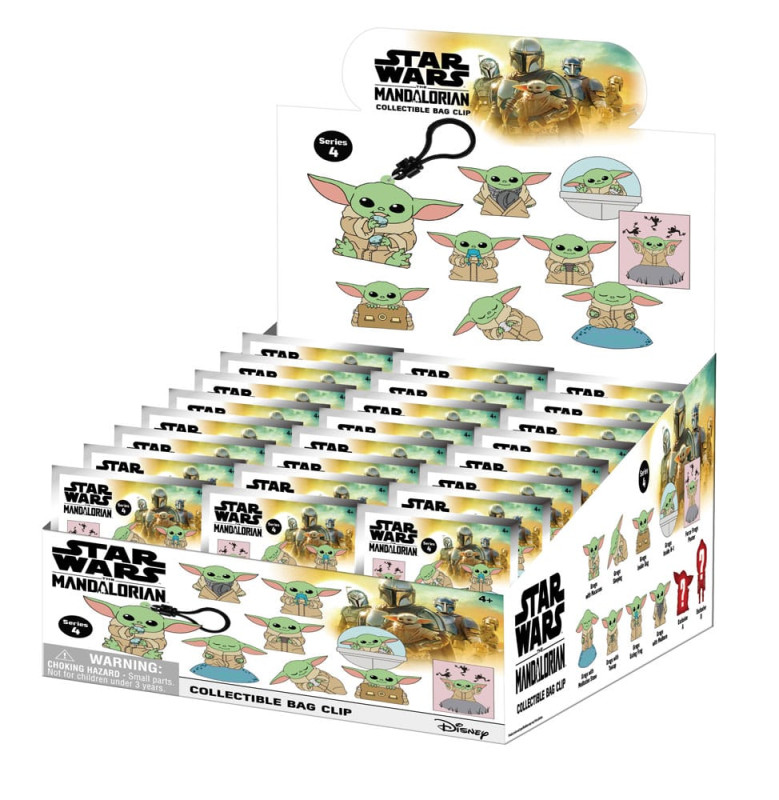 Star Wars 3D Foam Bag Clips Best of Grogu Series 1 Display (24) 2