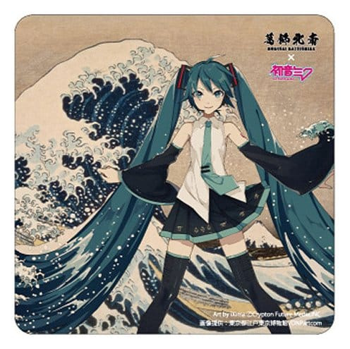 Katsushika Hokusai x Hatsune Miku Car Magnet Thirty-six Views of Mount Fuji/The Great Wave off Kanag