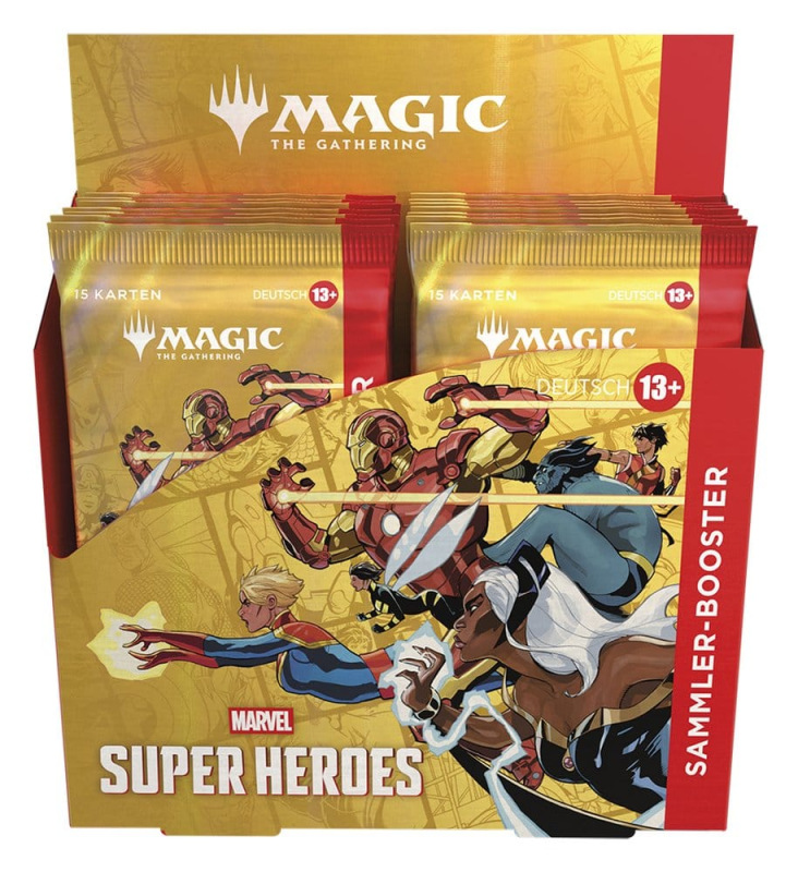 Magic the Gathering Marvel Super Heroes Collector Booster Display (12) german 8