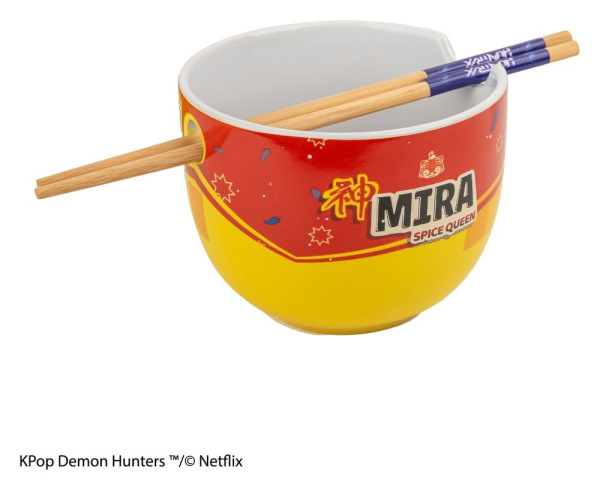 KPop Demon Hunters Ramen Bowl with Chopsticks Mira Spice Queen 2