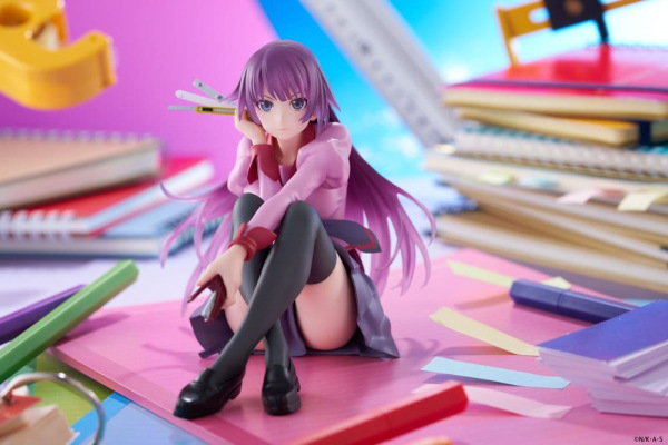 Monogatari PVC Statue Desktop Cute Figure Hitagi Senjougahara 13 cm 2