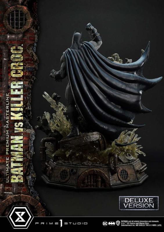 Batman Ultimate Premium Masterline Series Statue Batman Versus Killer Croc Deluxe Bonus Version 71 c
