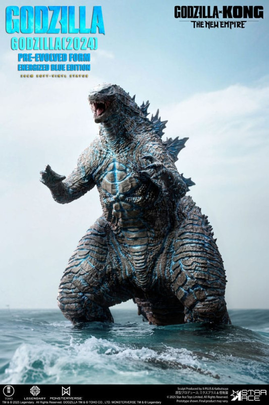 Godzilla vs. Kong: The New Empire Soft Vinyl Statue Godzilla (2024) Evolved Blue Edition 28 cm 1