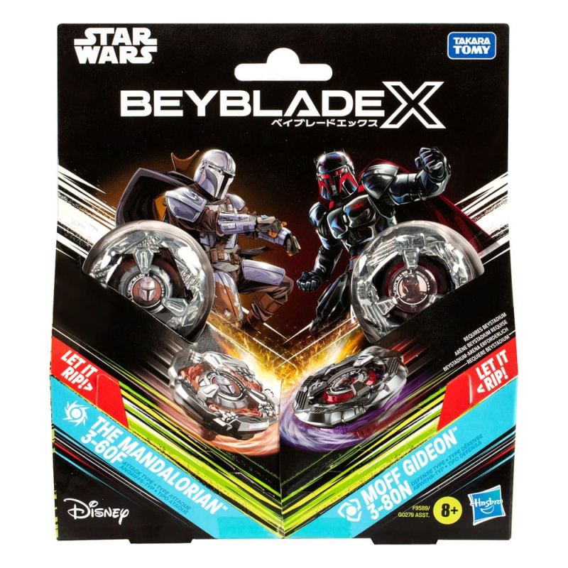 Beyblade X and Star Wars Collab The Mandalorian 3-60F vs. Moff Gideon 3-80N 2