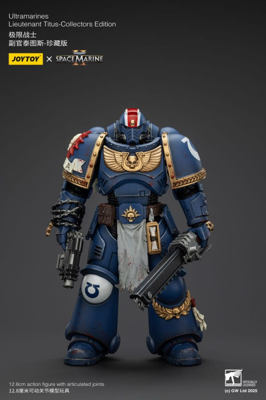 Warhammer 40,000: Space Marine 2 Action Figure Ultramarines Lieutenant Titus Collectors Edition 13 c 6