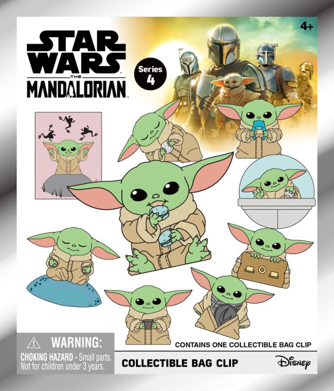 Star Wars 3D Foam Bag Clips Best of Grogu Series 1 Display (24) 1