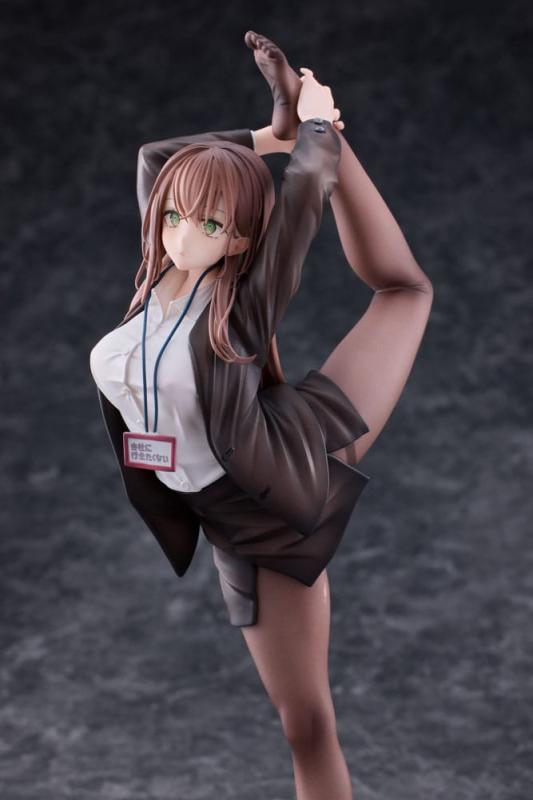 Original Character PVC Statue 1/6 OL-chan Who Doesn't Want to Go to Work White Ver. Deluxe Edition 2