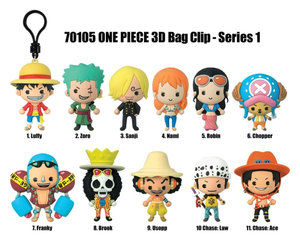 One Piece 3D Foam Bag Clips Serie 1 Display (24) 2