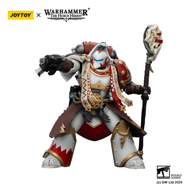 Warhammer 40,000 Action Figure White Scars Stormseer Consulwith Force Staff and Bolt Pistol 12 cm 7