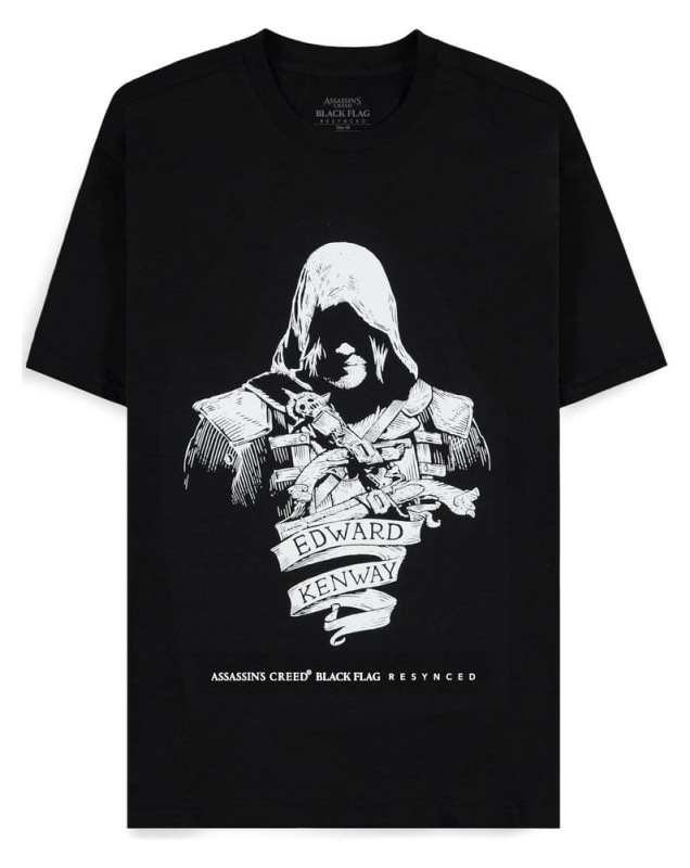 Assassin's Creed T-Shirt Black Flag Resynched Edward Kenway Size M 1