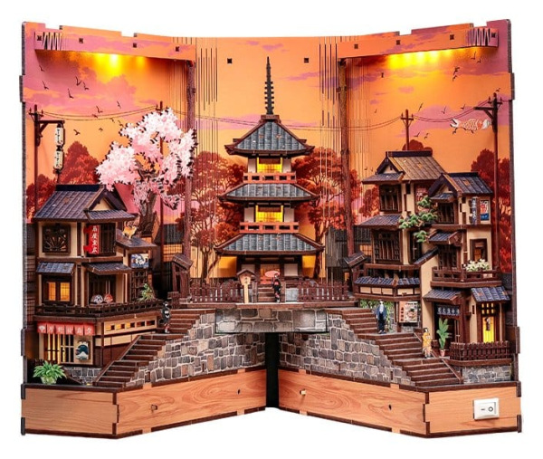 Book Nook Twilight Sakura Path 23 x 12 cm 6