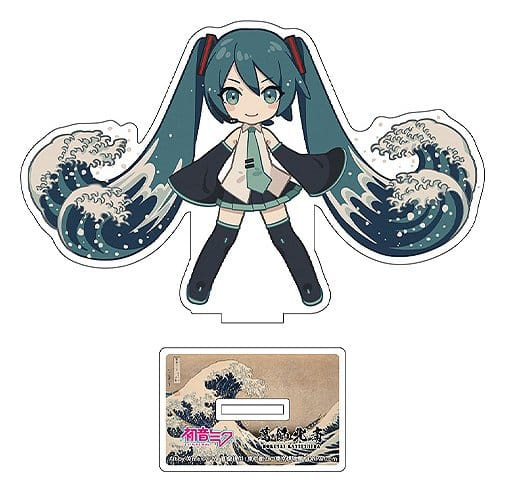 Hatsune Miku x Katsushika Hokusai iXima Die-Cut Acrylic Stand The Great Wave off Kanagawa (Chibi) 10