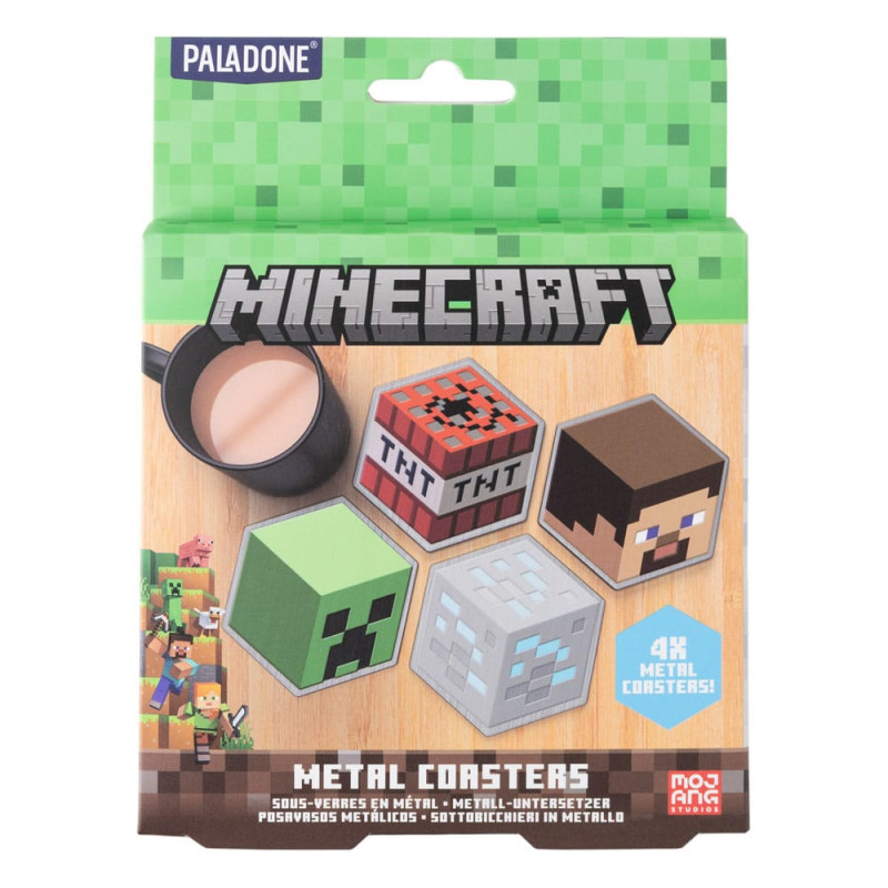 Minecraft Coaster 4-Pack 1