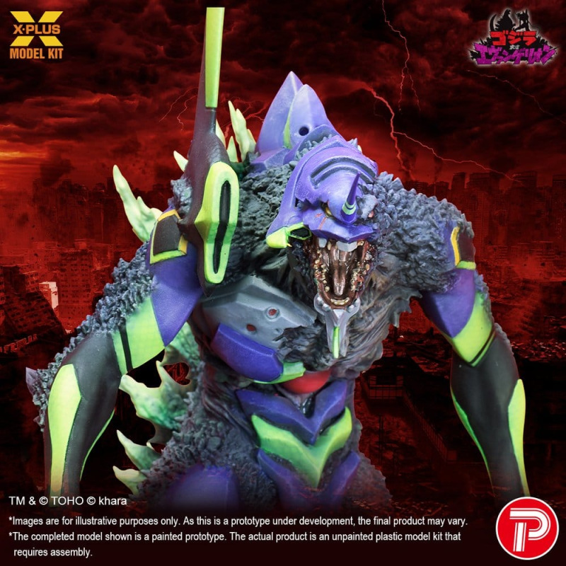 Godzilla vs. Evangelion Plastic Model Kit Evangelion Test Type-01 “G” Awakened Form 20 cm 8