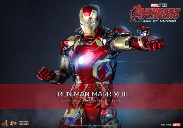 Avengers: Age of Ultron Movie Masterpiece Diecast Action Figure 1/6 Iron Man Mark XLIII (2.0) 32 cm 1