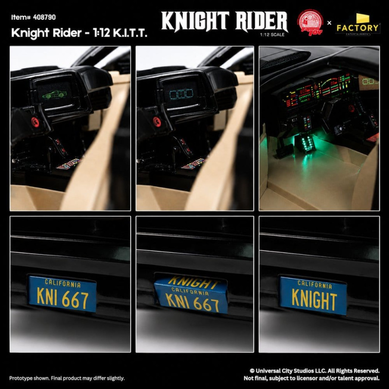 Knight Rider Action Figure 1/12 K.I.T.T. with Michael Knight 7