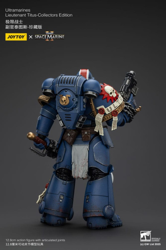 Warhammer 40,000: Space Marine 2 Action Figure Ultramarines Lieutenant Titus Collectors Edition 13 c 8