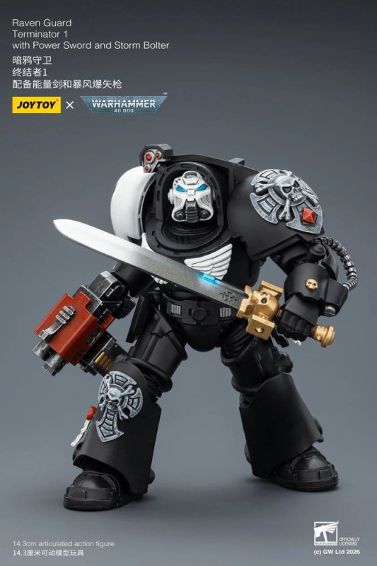 Warhammer 40,000 Action Figure Raven Guard Terminator 1 with Power Sword and Storm Bolter 14 cm 1