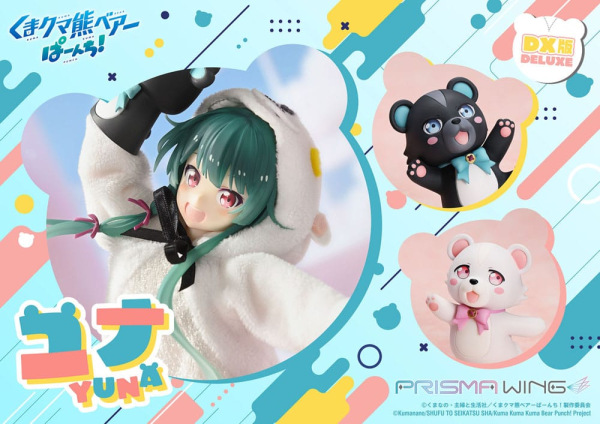 Kuma Kuma Kuma Bear Punch! Prisma Wing PVC Statue 1/7 Yuna Deluxe Version 28 cm 1