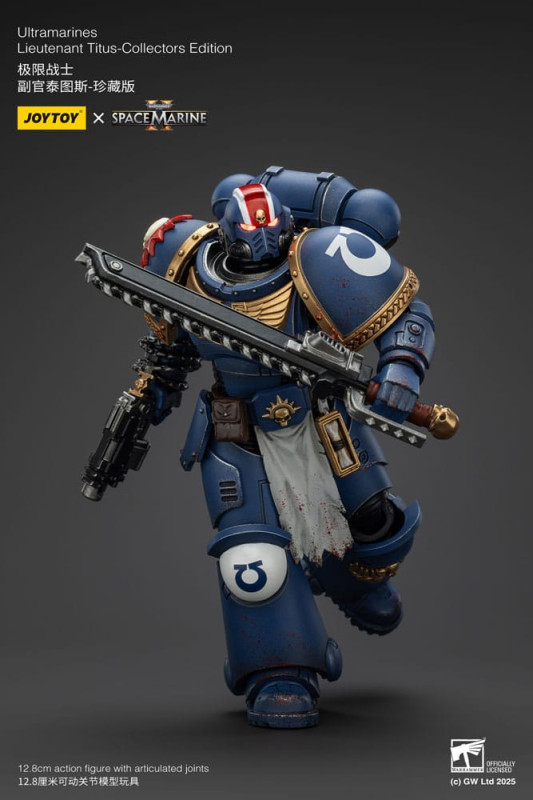 Warhammer 40,000: Space Marine 2 Action Figure Ultramarines Lieutenant Titus Collectors Edition 13 c 10