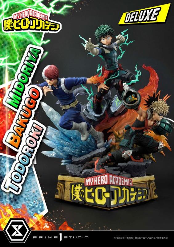 My Hero Academia Statue Midoriya, Bakugo & Todoroki Deluxe Bonus Version 69 cm 9