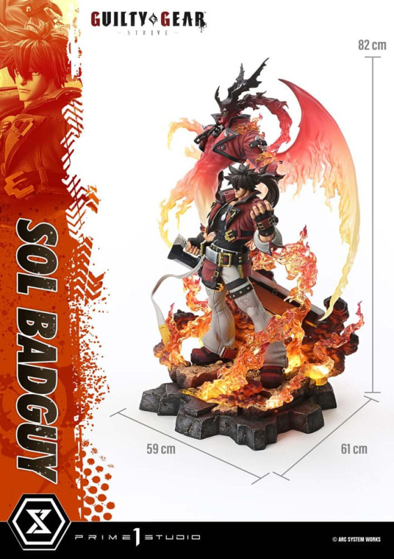Guilty Gear Strive Ultimate Premium Masterline Series Statue 1/4 Sol Badguy Version 82 cm 7