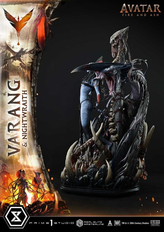 Avatar: Fire and Ash (Film) Real Elite Masterline Series Statue 1/4 Varang & Nightwraith Avatar Lega 9
