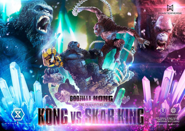 Godzilla x Kong: The New Empire Ultimate Diorama Masterline Series Statue Kong vs Skar King 104 cm 1