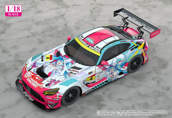 Hatsune Miku GT Project Vehicle 1/18 Hatsune Miku AMG 2024 Season Opening Ver. 26 cm 1