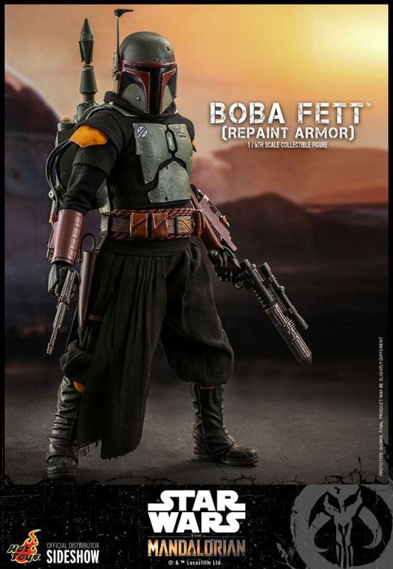 Star Wars The Mandalorian Action Figure 1/6 Boba Fett (Repaint Armor) 30 cm