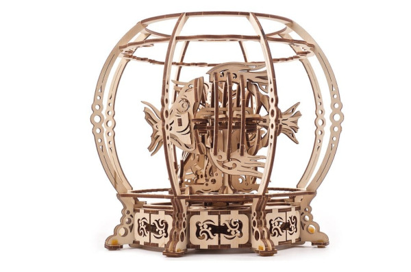 Ugears 3D Wooden Puzzle Mechanical Aquarium 1