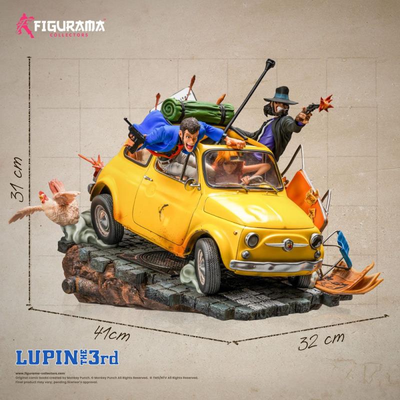 Lupin III Elite Diorama Statue 1/8 Lupin, Jigen & Fujiko 31 cm