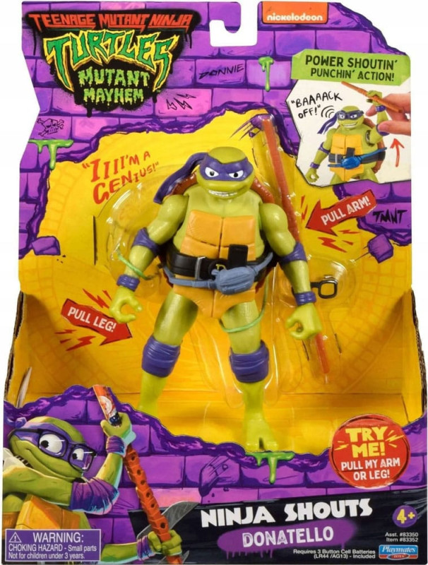 Teenage Mutant Ninja Turtles: Mutant Mayhem Ninja Shouts Action Figure Donatello 14 cm 3