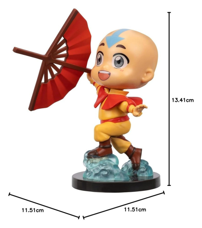 Avatar: The Last Airbender &nbsp;Kawaii Mini Figure Aang (Book 2) 10 cm 3