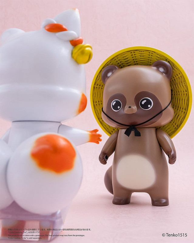 Little Fox with Two Tails Vinyl Figure Chibi Creature Ponkichi 15 cm 8