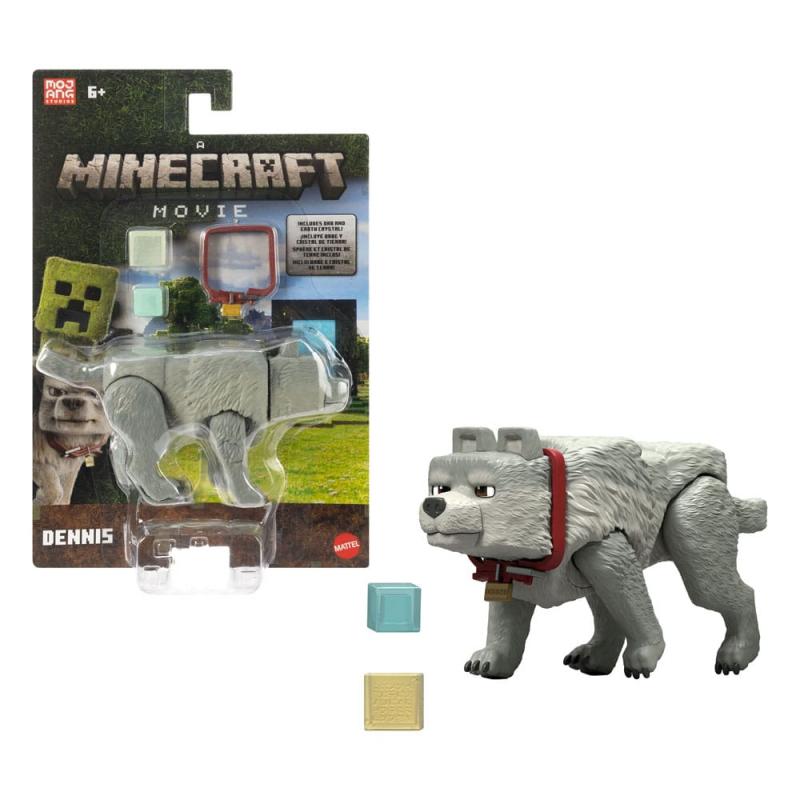 A Minecraft Movie Action Figure Dennis the Wolf 10 cm 2