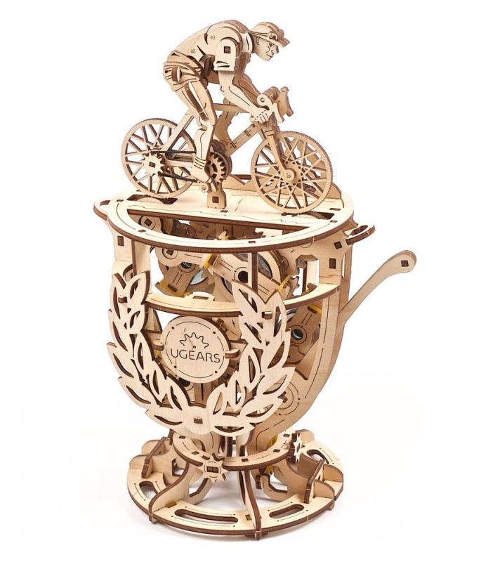 Ugears 3D Wooden Puzzle Automaton Cyclist 9