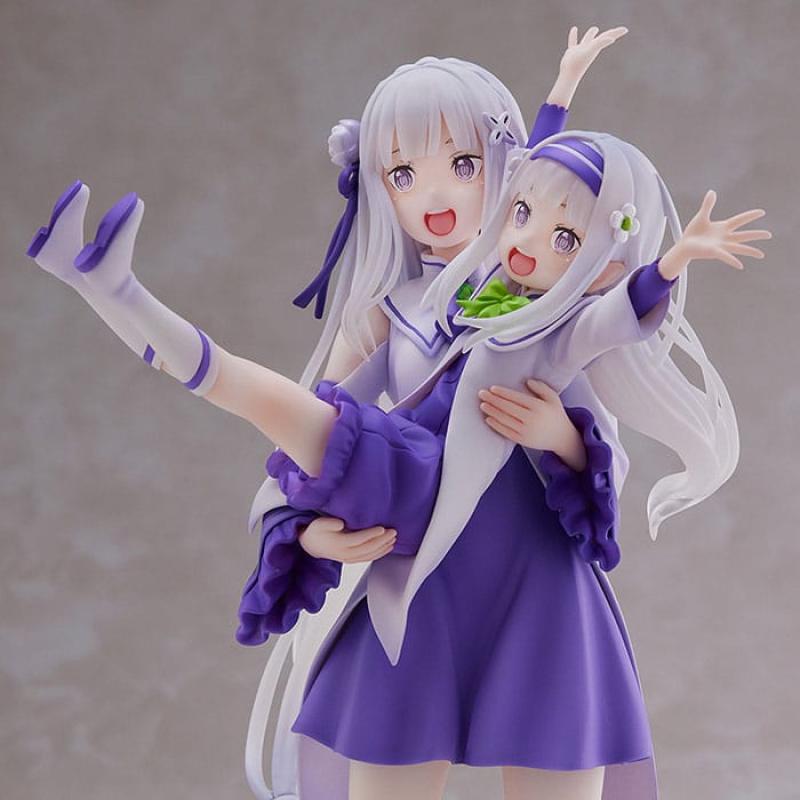 Re:Zero Starting Life in Another World PVC Statue 1/7 Emilia & Childhood Emilia 24 cm