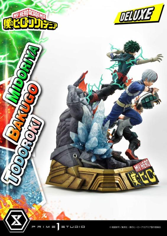 My Hero Academia Statue Midoriya, Bakugo & Todoroki Deluxe Bonus Version 69 cm 8