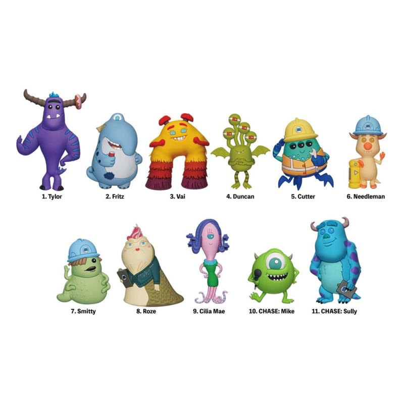 Monsters, Inc. 3D PVC Bag Clips Series 36 Display (24)