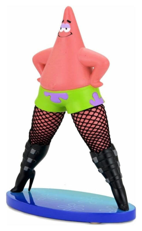 SpongeBob SquarePants Goofy Goober Rock Art Figure Patrick Star in Fishnets 15 cm 2