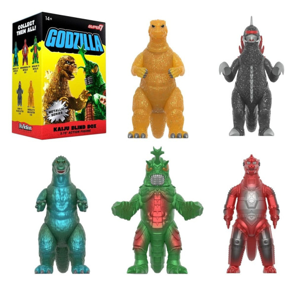 Godzilla Toho (Metallic) Action Figure Blind Box Wave 5 Display (12) 2