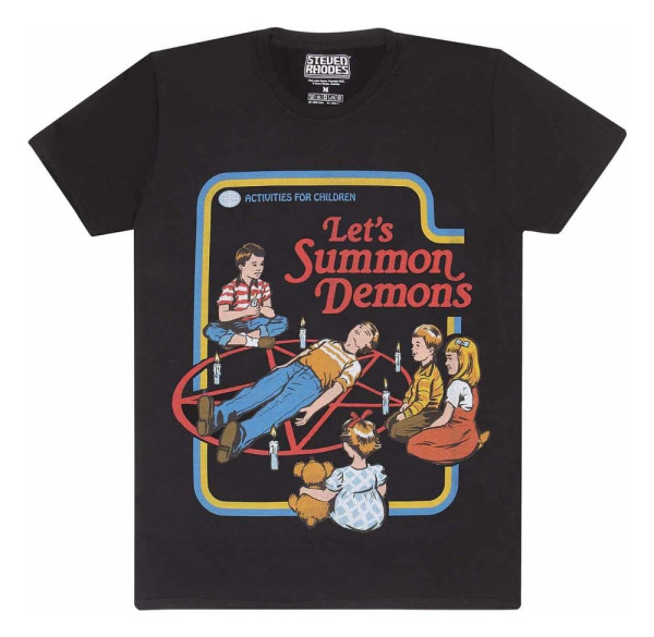 Steven Rhodes T-Shirt Lets Summon Demons Black Size XXL 1
