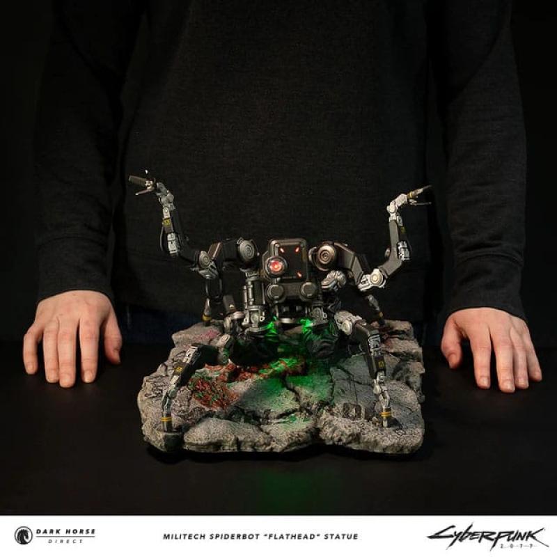 Cyberpunk 2077 Statue Militech Spiderbot "Flathead" 25 cm