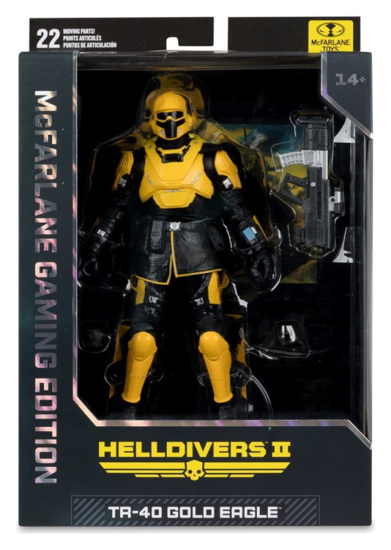 Helldivers II McFarlane Gaming Edition Action Figure T4-40 Gold Eagle 18 cm 6