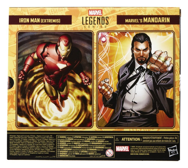 Marvel Legends Action Figure 2-Pack Iron Man (Extremis) & Marvel's Mandarin 15 cm 5