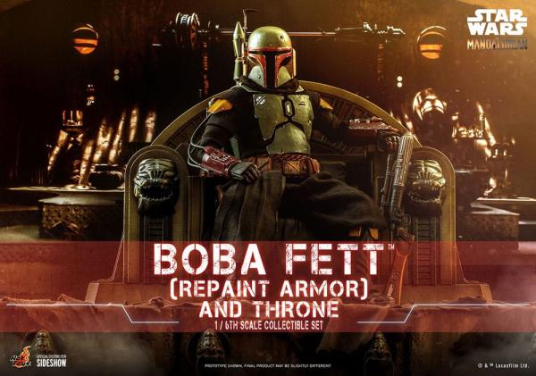 Star Wars: The Mandalorian Action Figure 1/6 Boba Fett Repaint Armor and Throne Special Edition 30 c 10